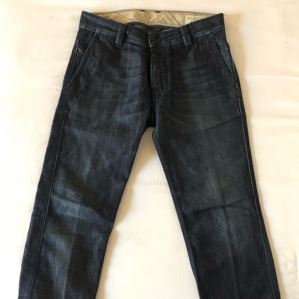 Diesel Women’s Indigo Cropped Straight Leg Jeans